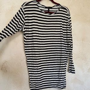 BCBG MAXAZRIA Stripe T-Shirt Dress